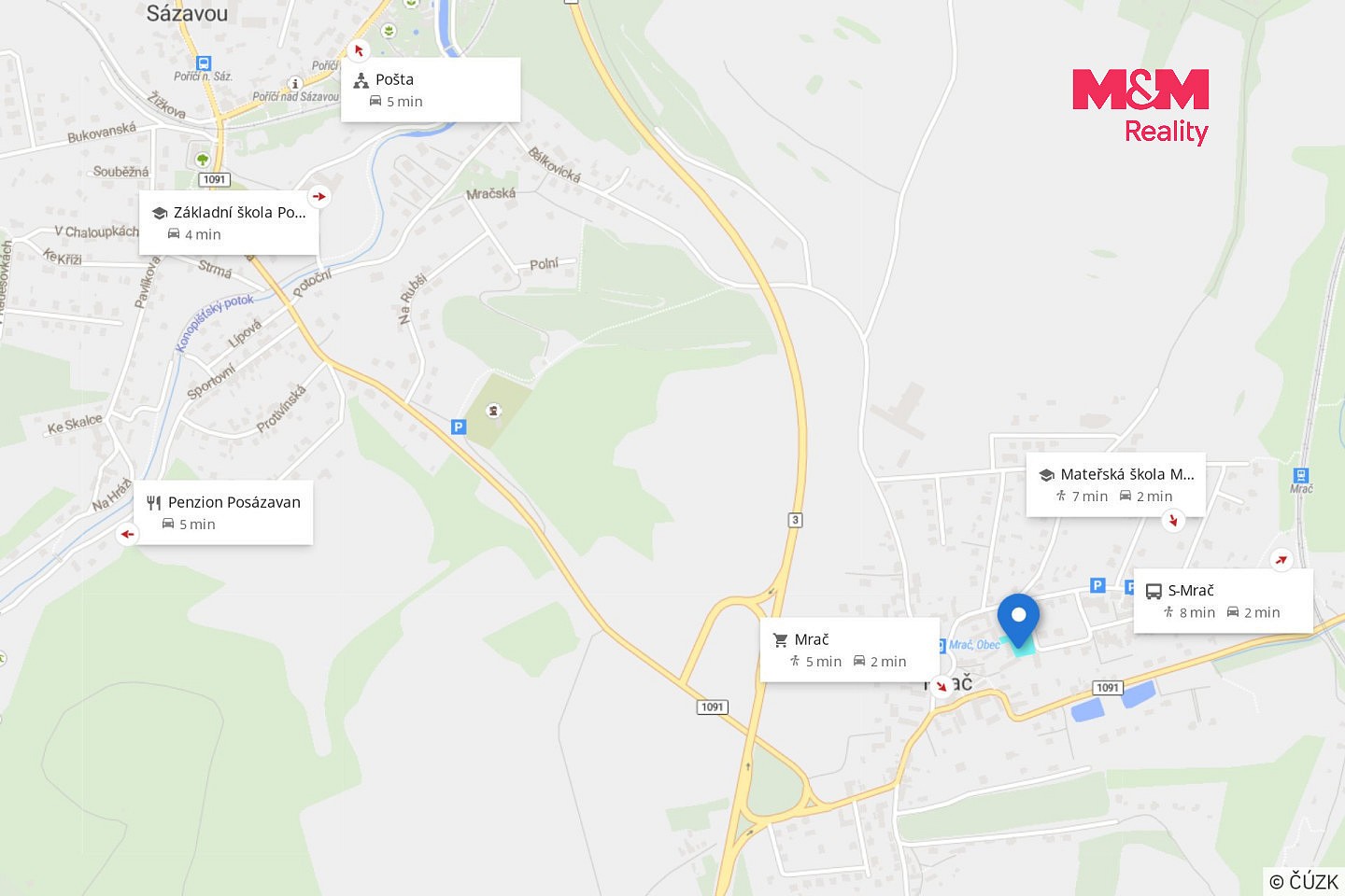Prodej pozemek pro bydlení - Mrač, okres Benešov - 5