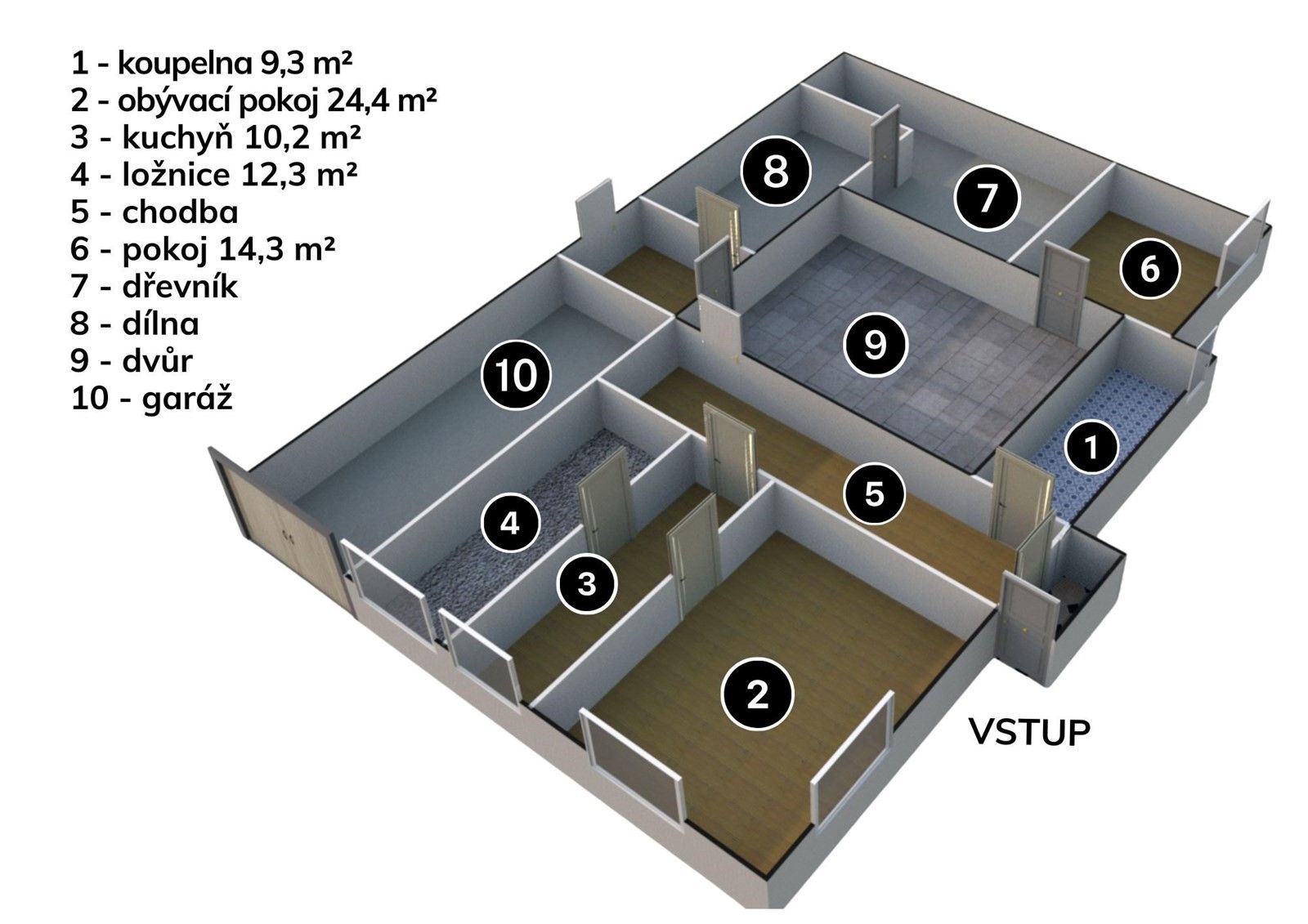 Rodinné domy, Moravská Třebová Boršov, 140 m² - 2