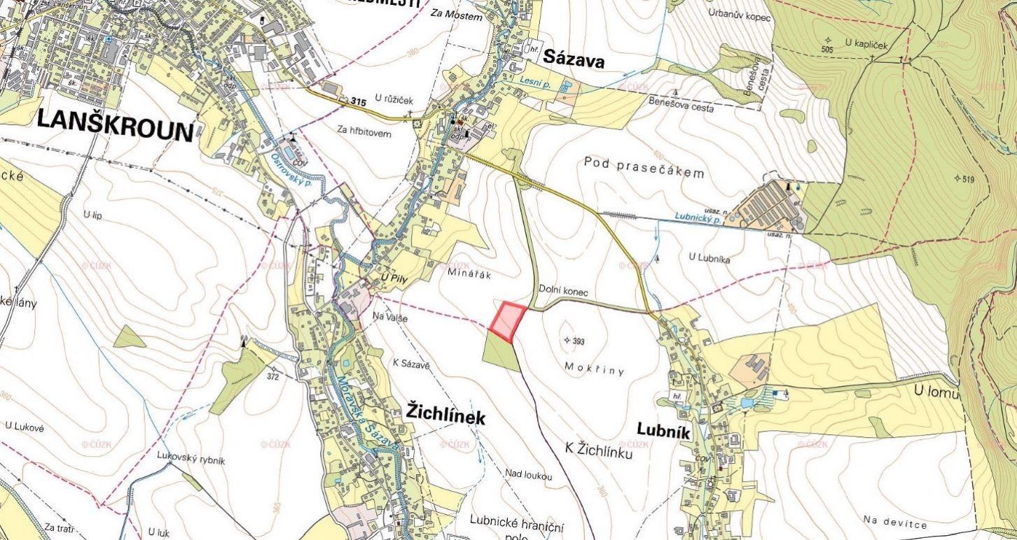 Prodej zemědělský pozemek - Sázava, 23 804 m²