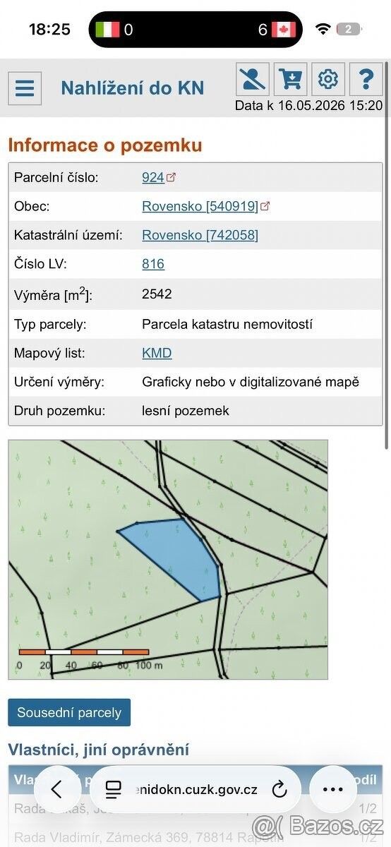 Pozemky pro bydlení, Rapotín, 788 14 - 2