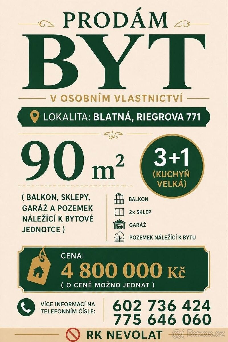 Byty, Blatná, 388 01