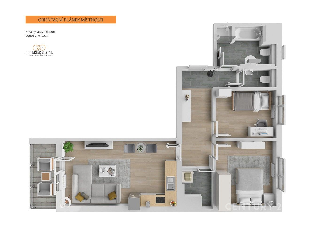 3+kk, Praha, Hlavní město Praha, 66 m² - 2