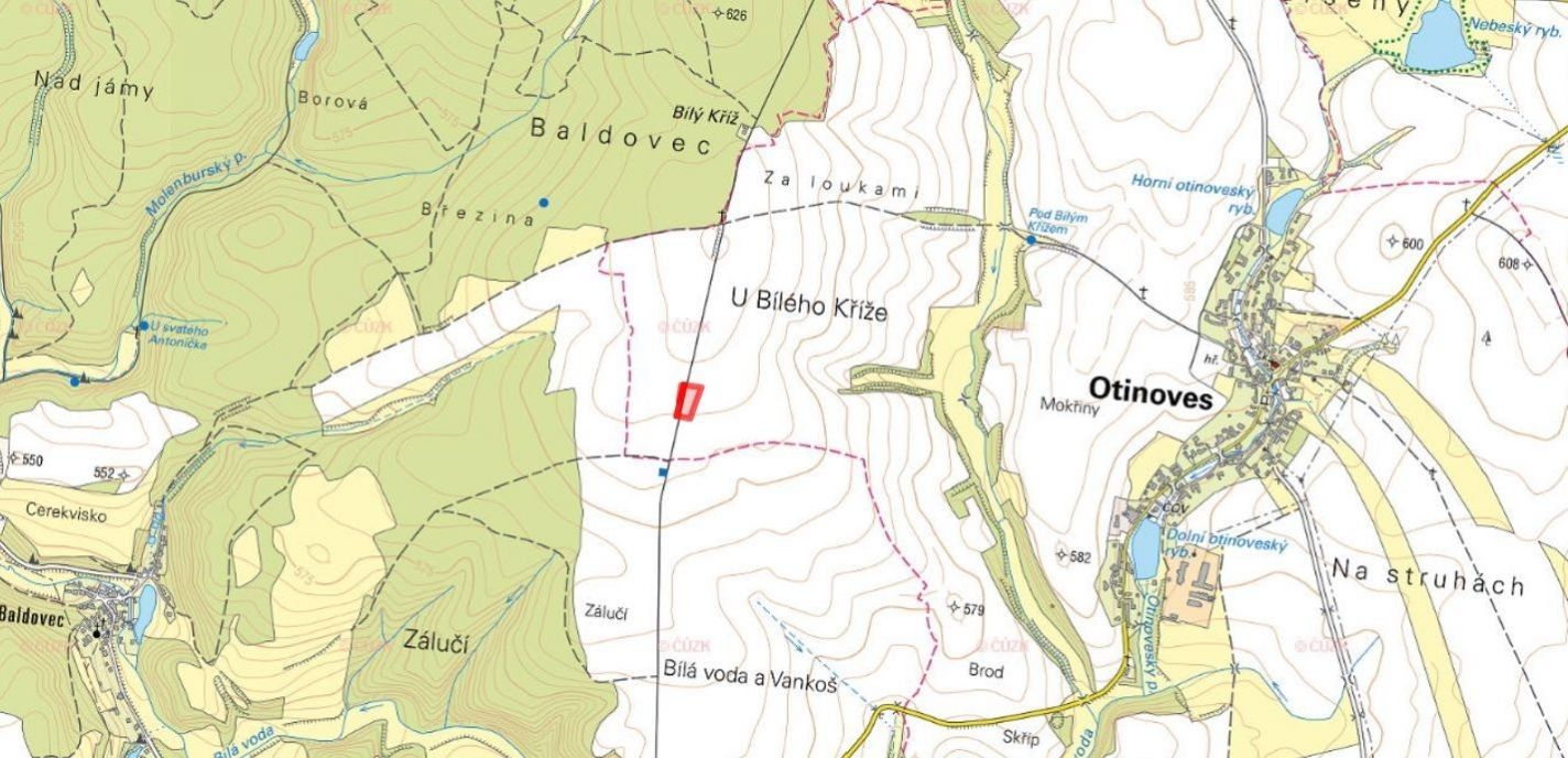Prodej zemědělský pozemek - Otinoves, 4 330 m²