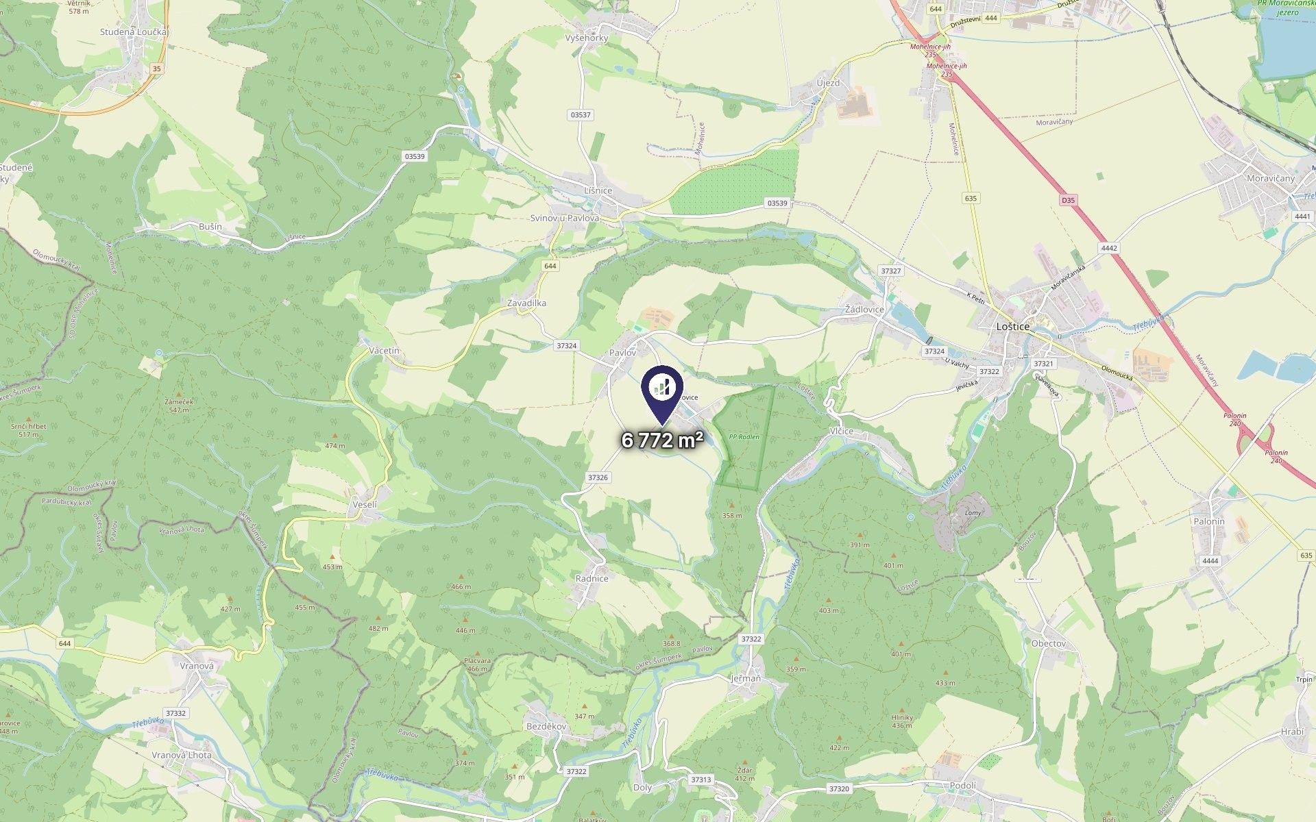 Zemědělský pozemek · 3 386 m² · Pavlov - 3