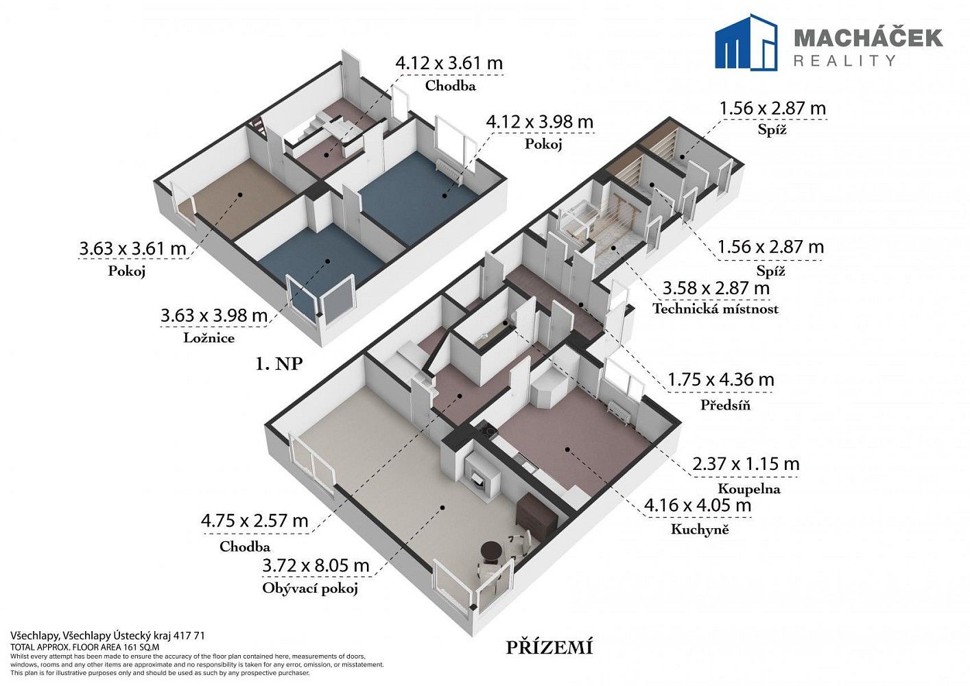 Rodinný dům · 161 m² · Zabrušany - Všechlapy, okres Teplice - 3