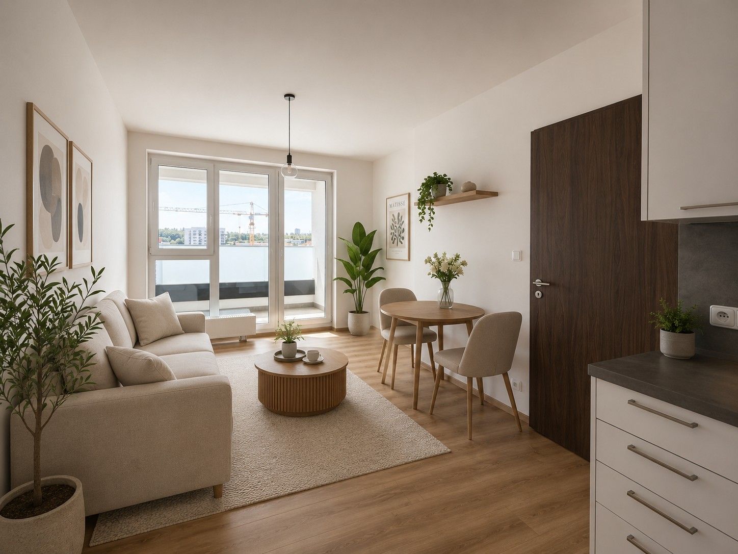 2+kk, Pod Harfou, Praha - Vysočany, 51 m² - 1