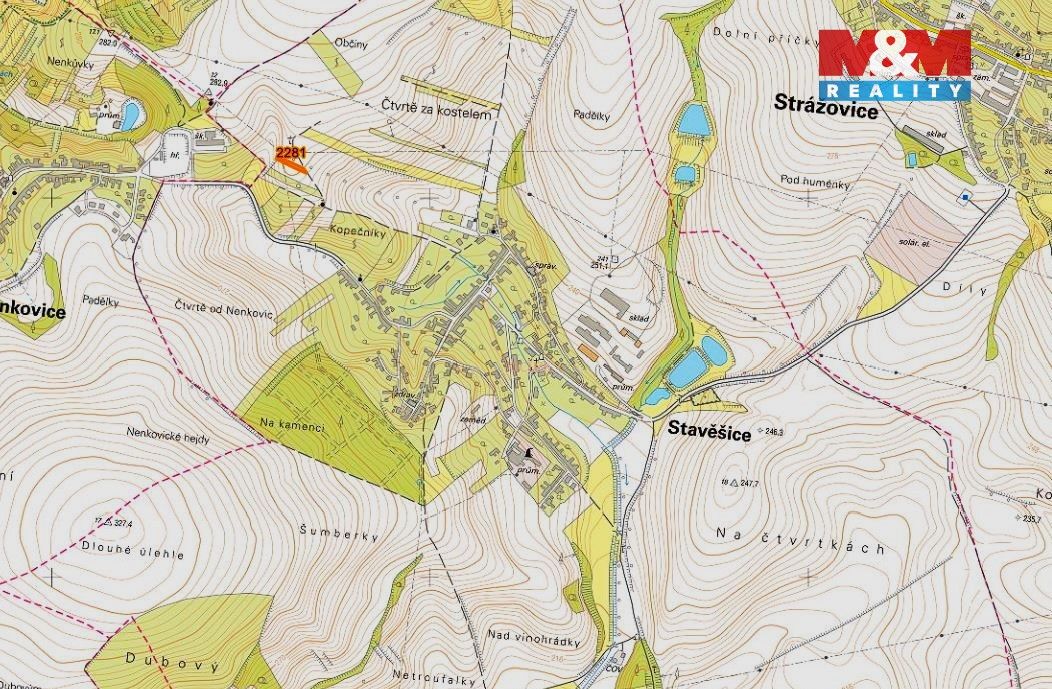 Prodej pozemek pro bydlení - Stavěšice, 696 38