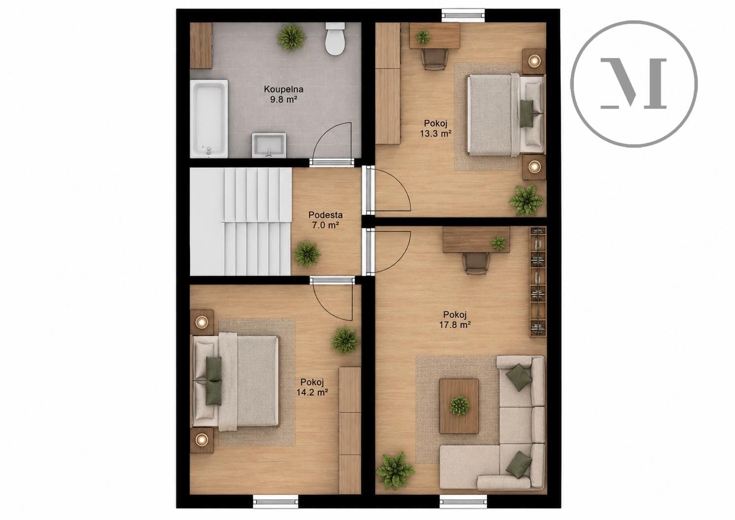 Prodej byt - Třeboň Branná, 162 m² - 5