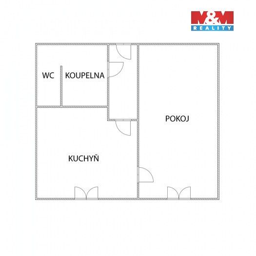 1+1, Borová, Chomutov, 35 m² - 2