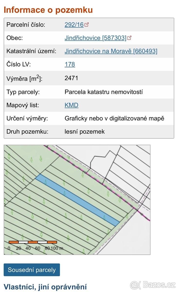 Pozemky pro bydlení, Želetava, 675 26