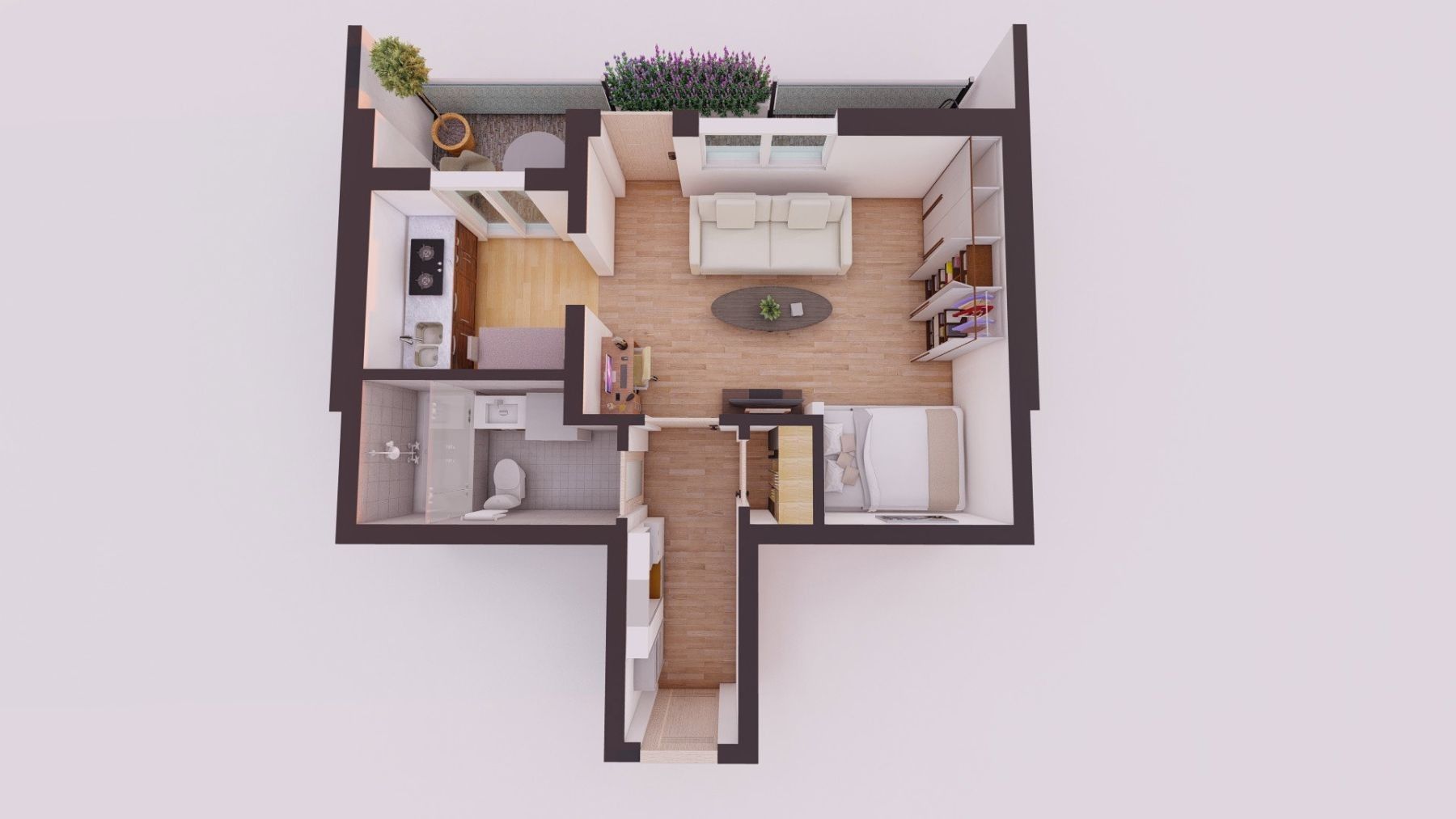 1+kk, Albert-Schweitzer-Str.65 München Neuperlach Bayern 81735, 42 m² - 1