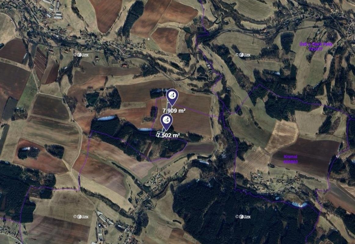 Prodej zemědělský pozemek - Syřenov, 13 943 m² - 2