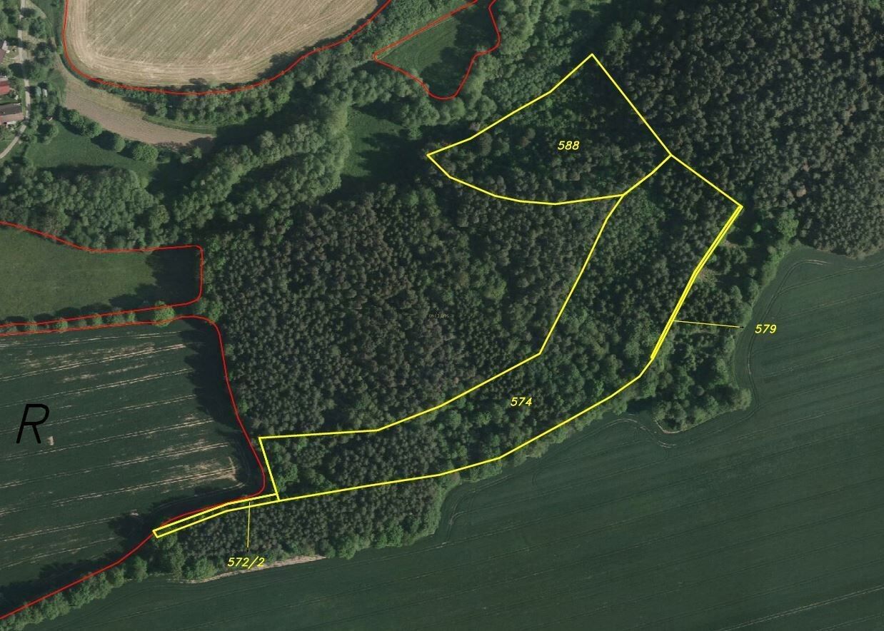 Prodej les - Křečovice Nahoruby, 28 299 m² - 5