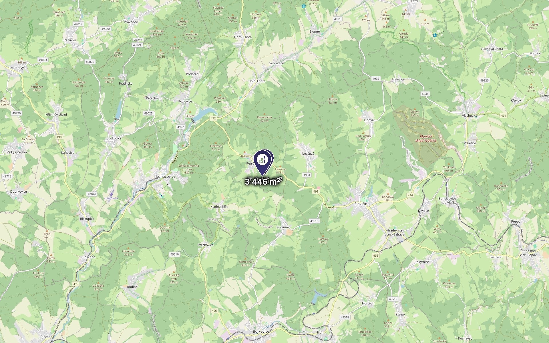 Louka · 11 292 m² · Petrůvka - 3