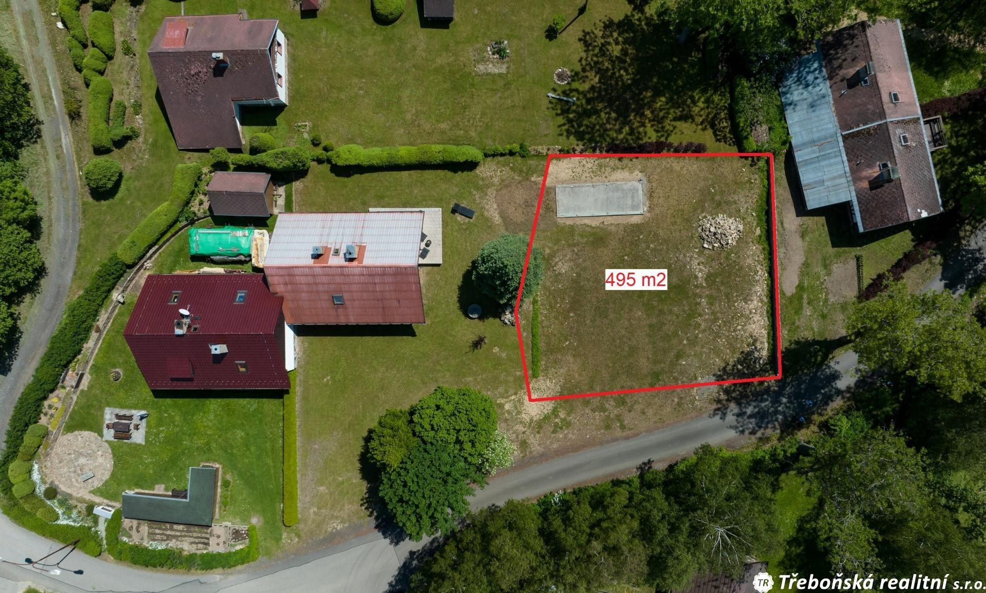 Prodej pozemek pro bydlení - Maňava, Pernek, Horní Planá, 495 m²