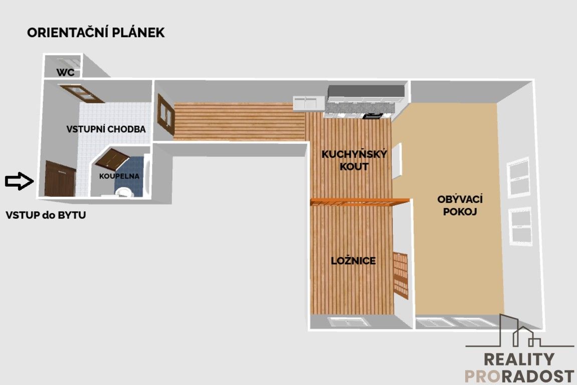 Prodej byt 2+kk - Slovenská 538, Olomouc, 64 m²