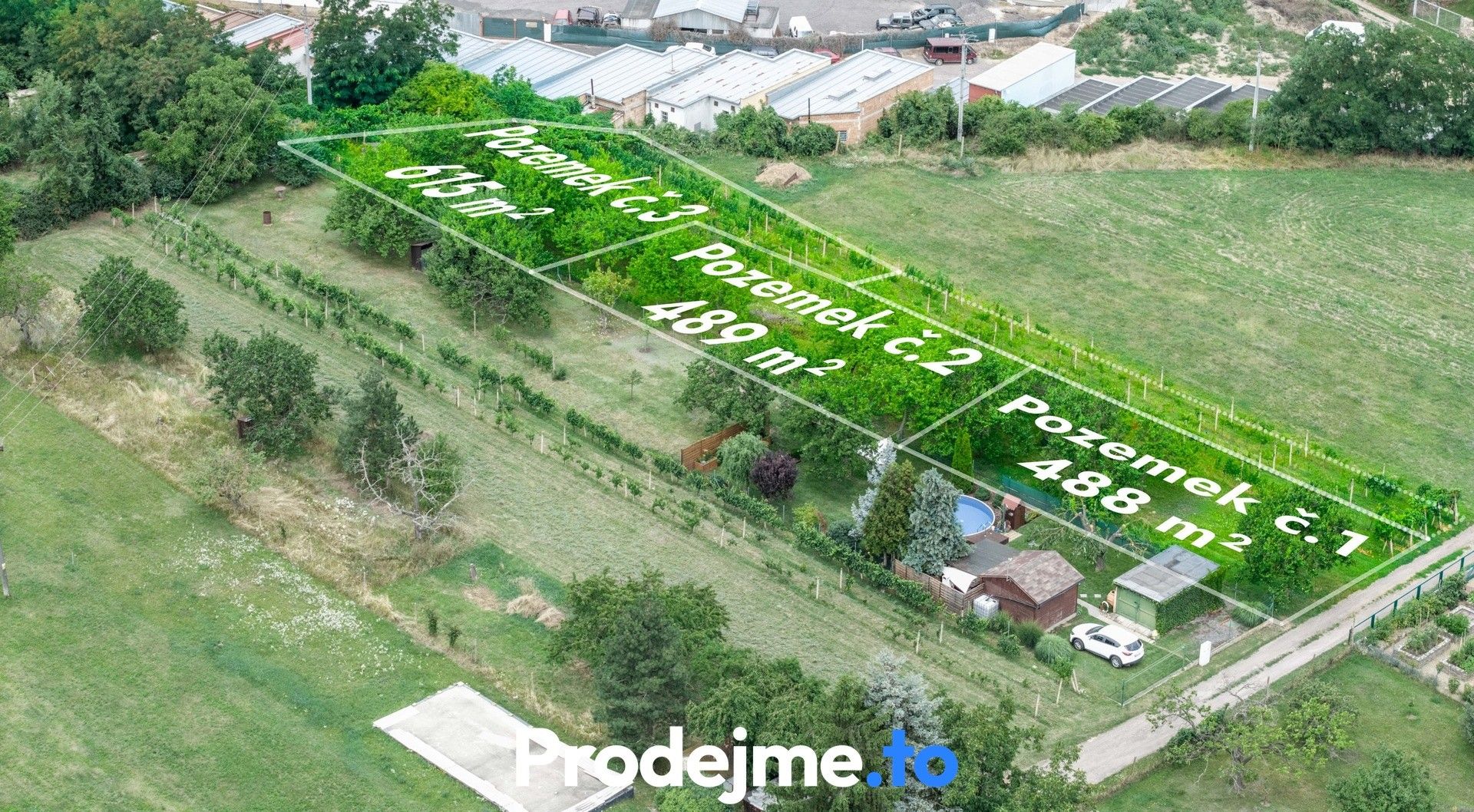 Prodej zahrada - Nový Šaldorf-Sedlešovice, 1 844 m²