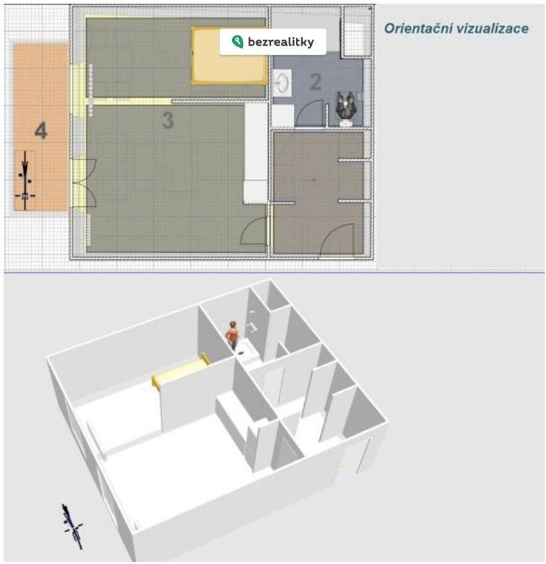 Byt 1+kk · 46 m² · U Hrubých 650, Vestec - 3