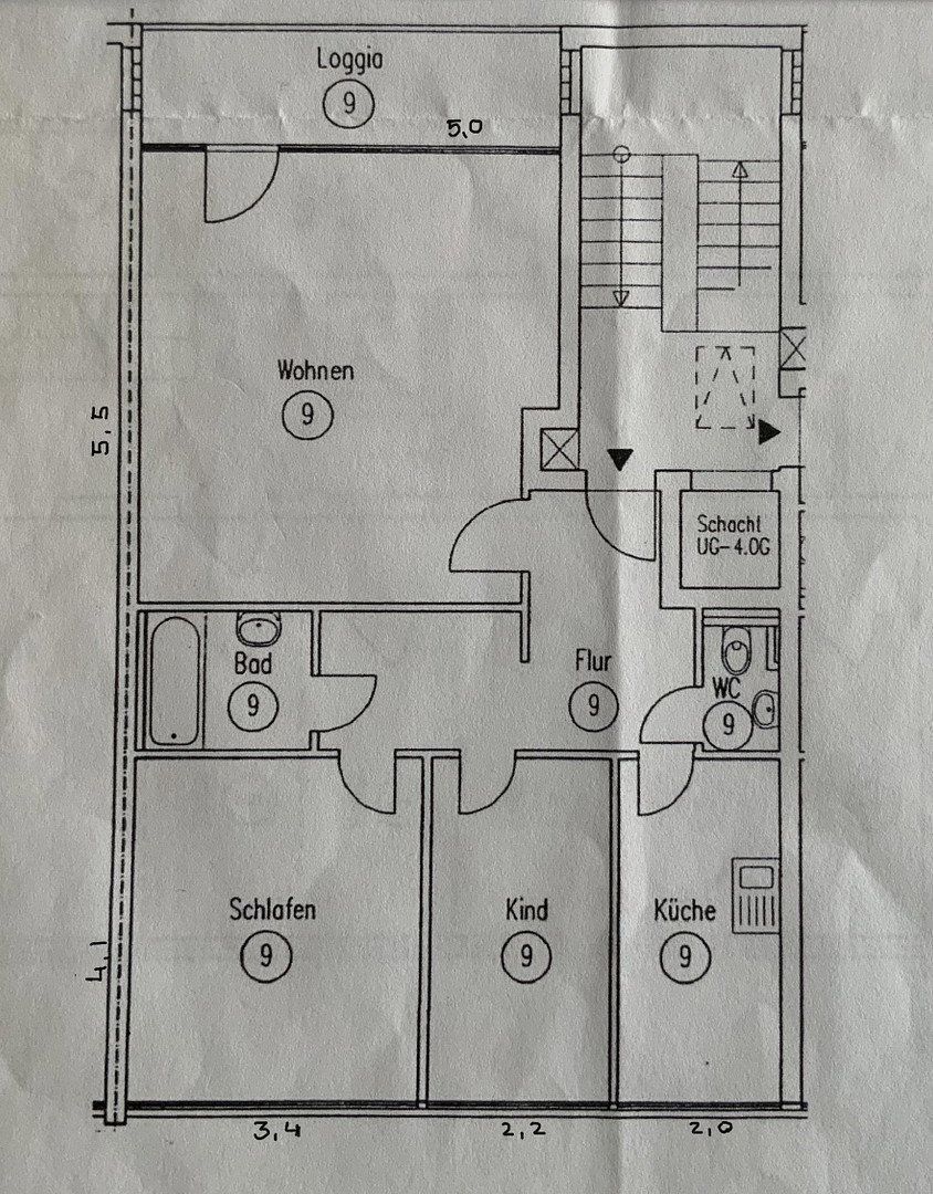 3+1, Buchstr.16, , Bádensko-Württembersko, 73 m² - 2