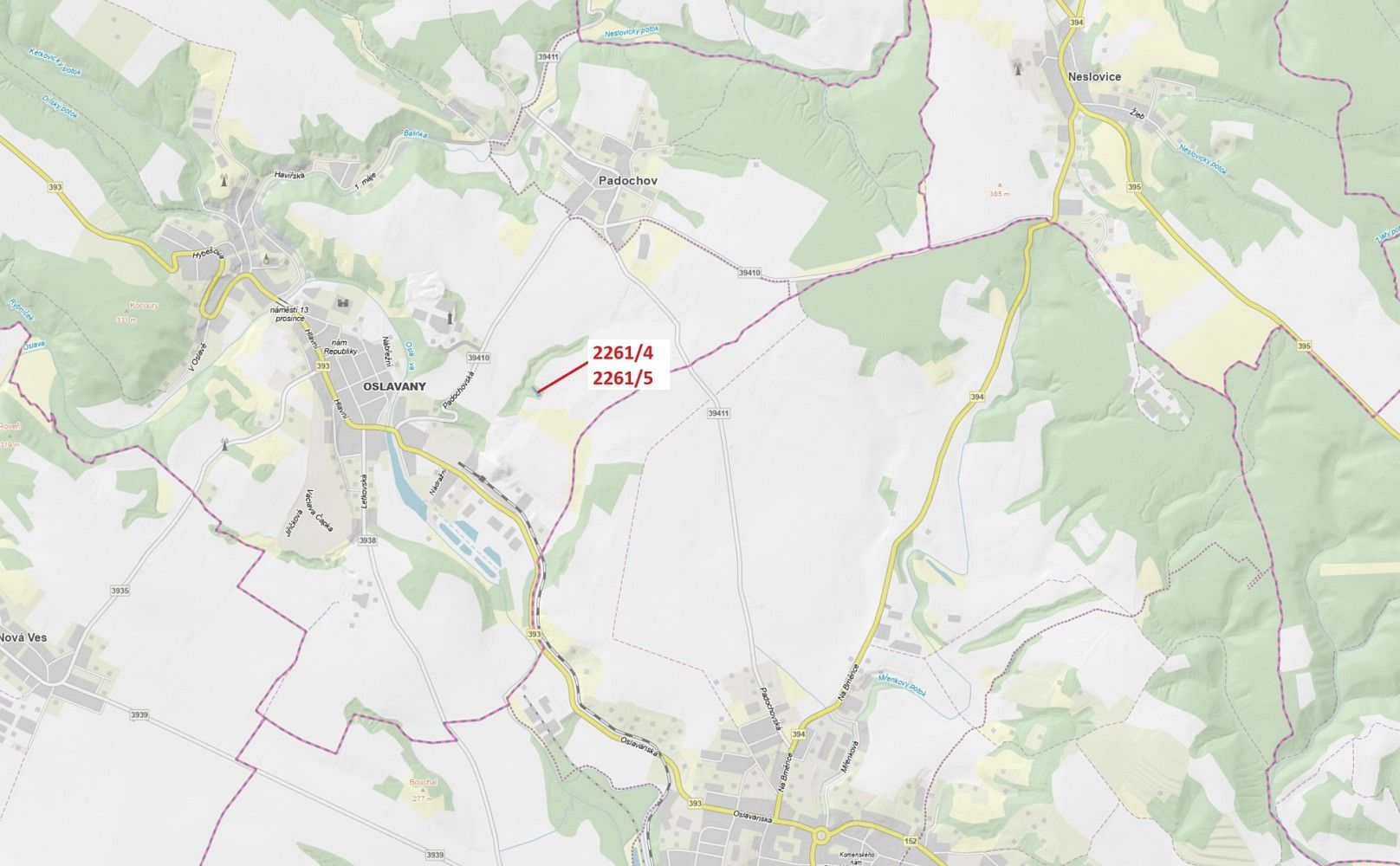 Les, 919 m²