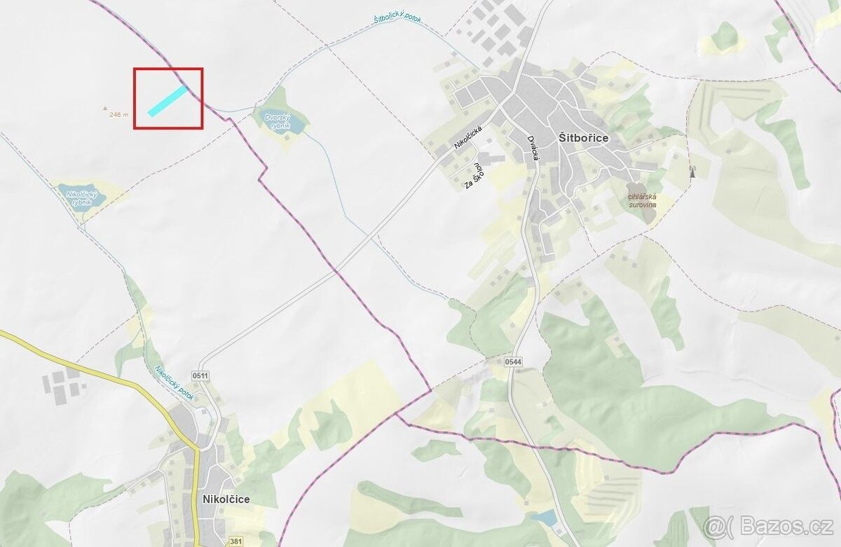 Prodej pozemek pro bydlení - Diváky, 691 71