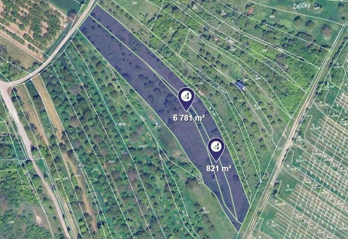 Zemědělské pozemky, Židlochovice, 7 602 m²