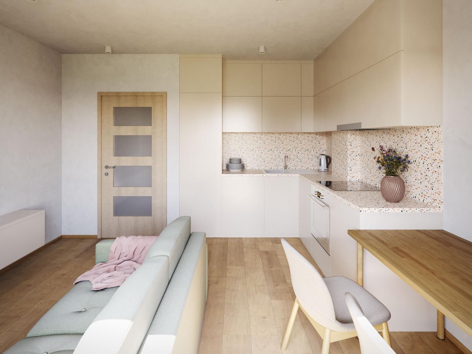 Pronájem byt 1+kk - Masarykova, Třebenice, 34 m²