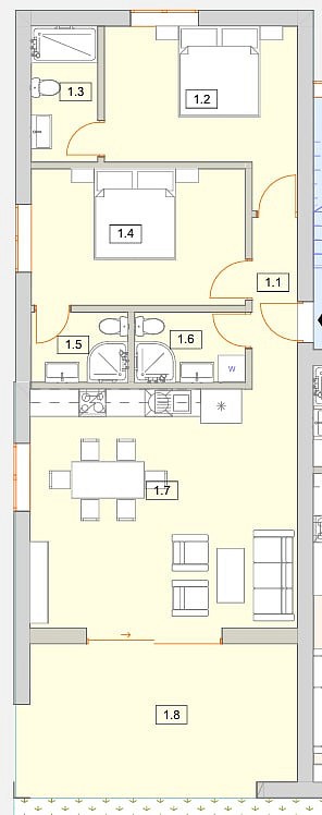 Prodej byt - Vodice, Šibensko-kninska županija, Chorvatsko, 84 m² - 5