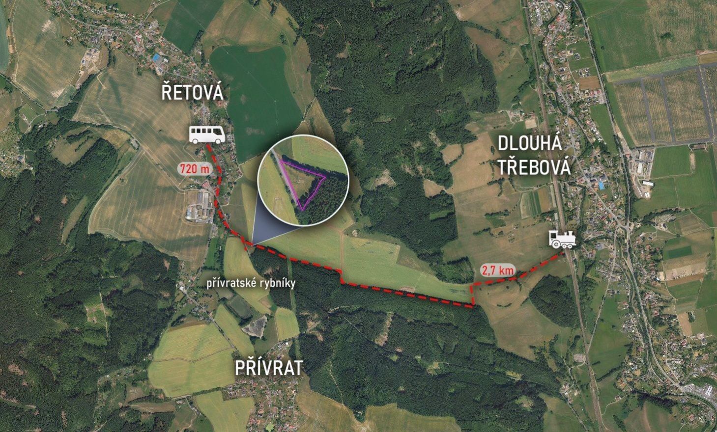 Prodej louka - Přívrat - 5