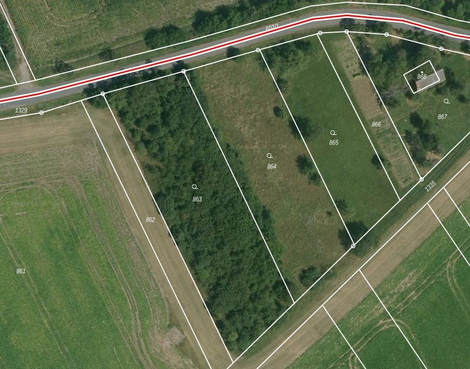 Zahrady, Horní Nětčice, 1 655 m² - 1