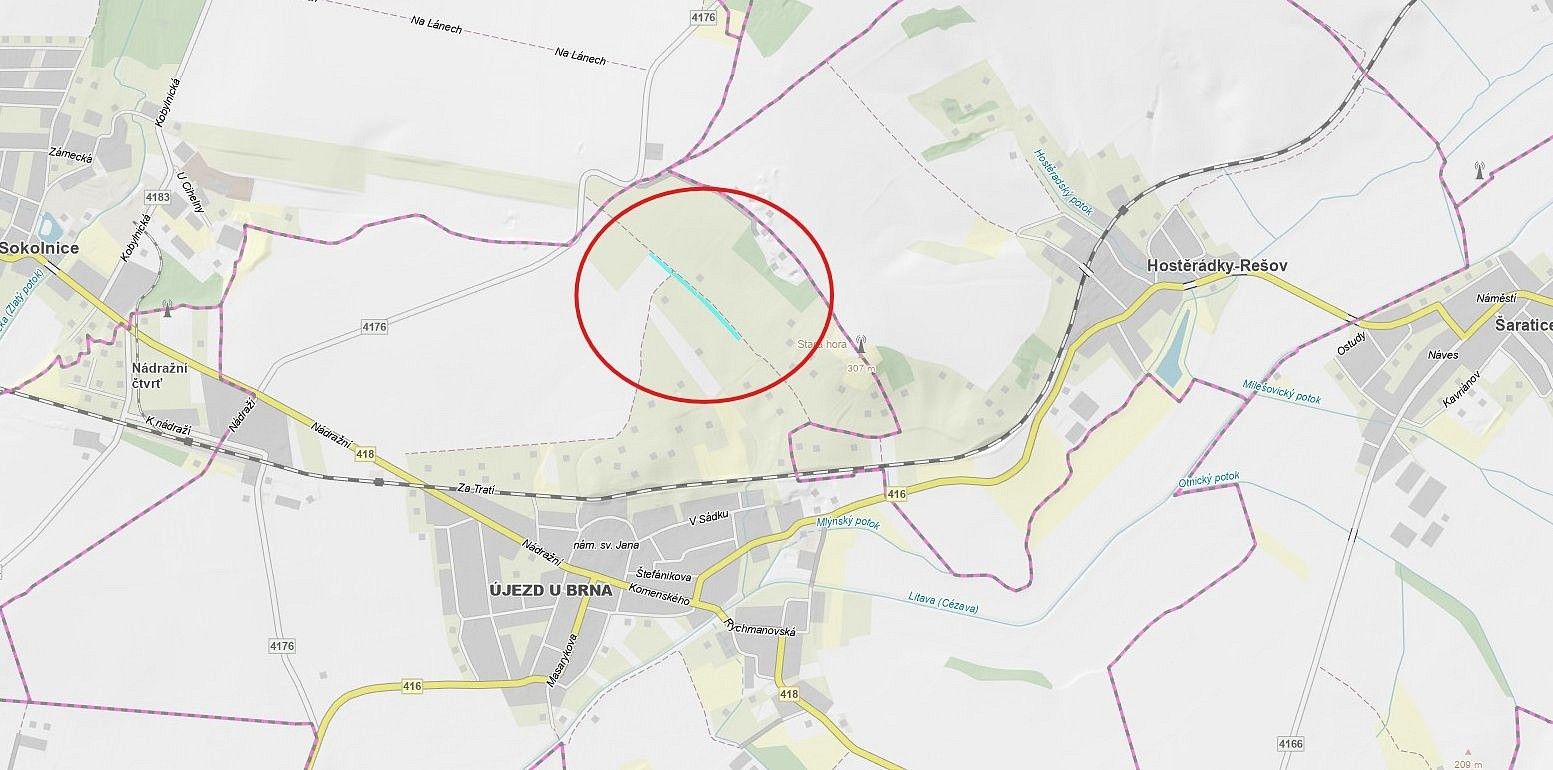 Zemědělské pozemky, Újezd u Brna, okres Brno-venkov - 1