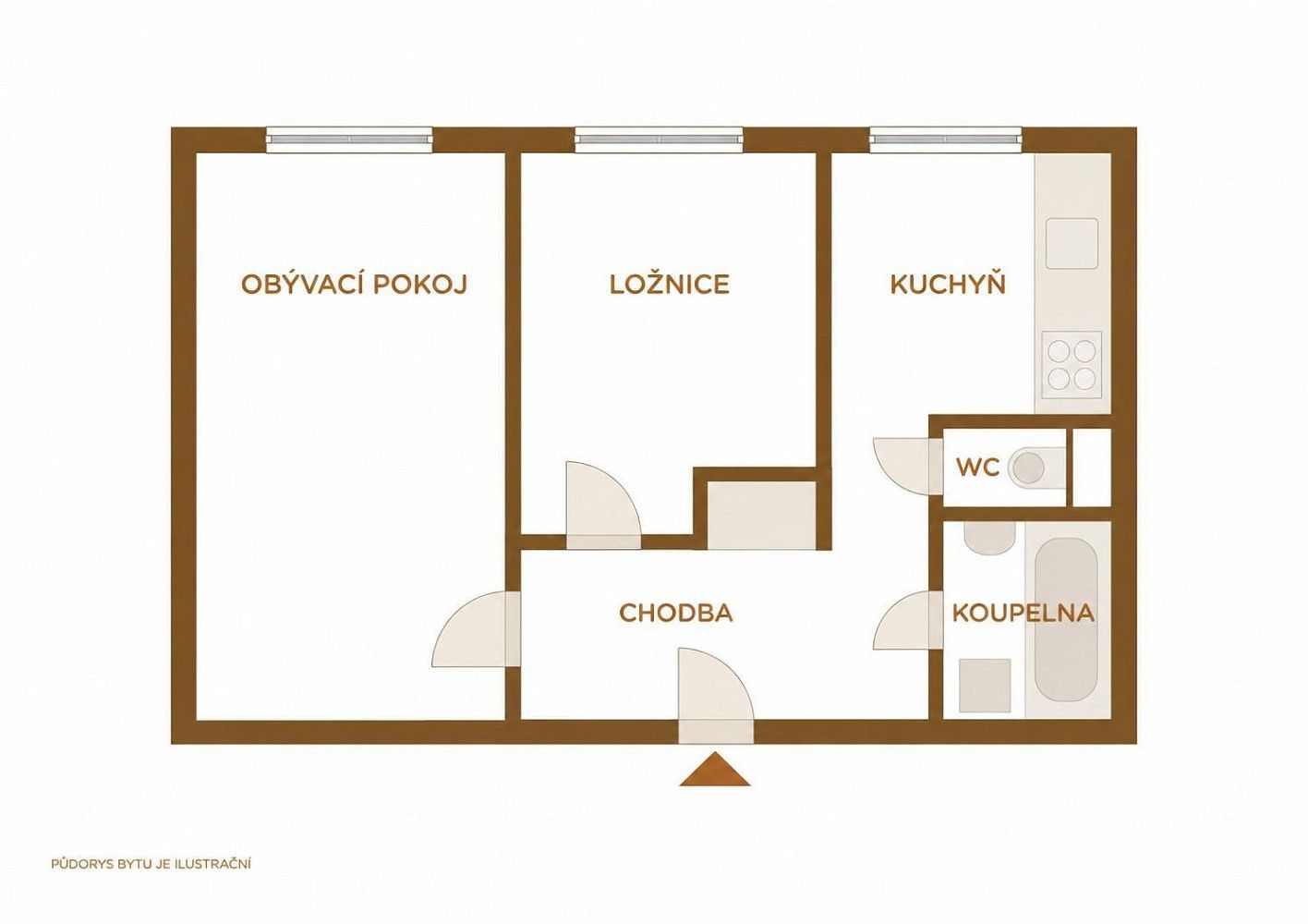 Pronájem byt 2+1 - Ostrava - Zábřeh, okres Ostrava-město, Moravskoslezský kraj, 51 m² - 2