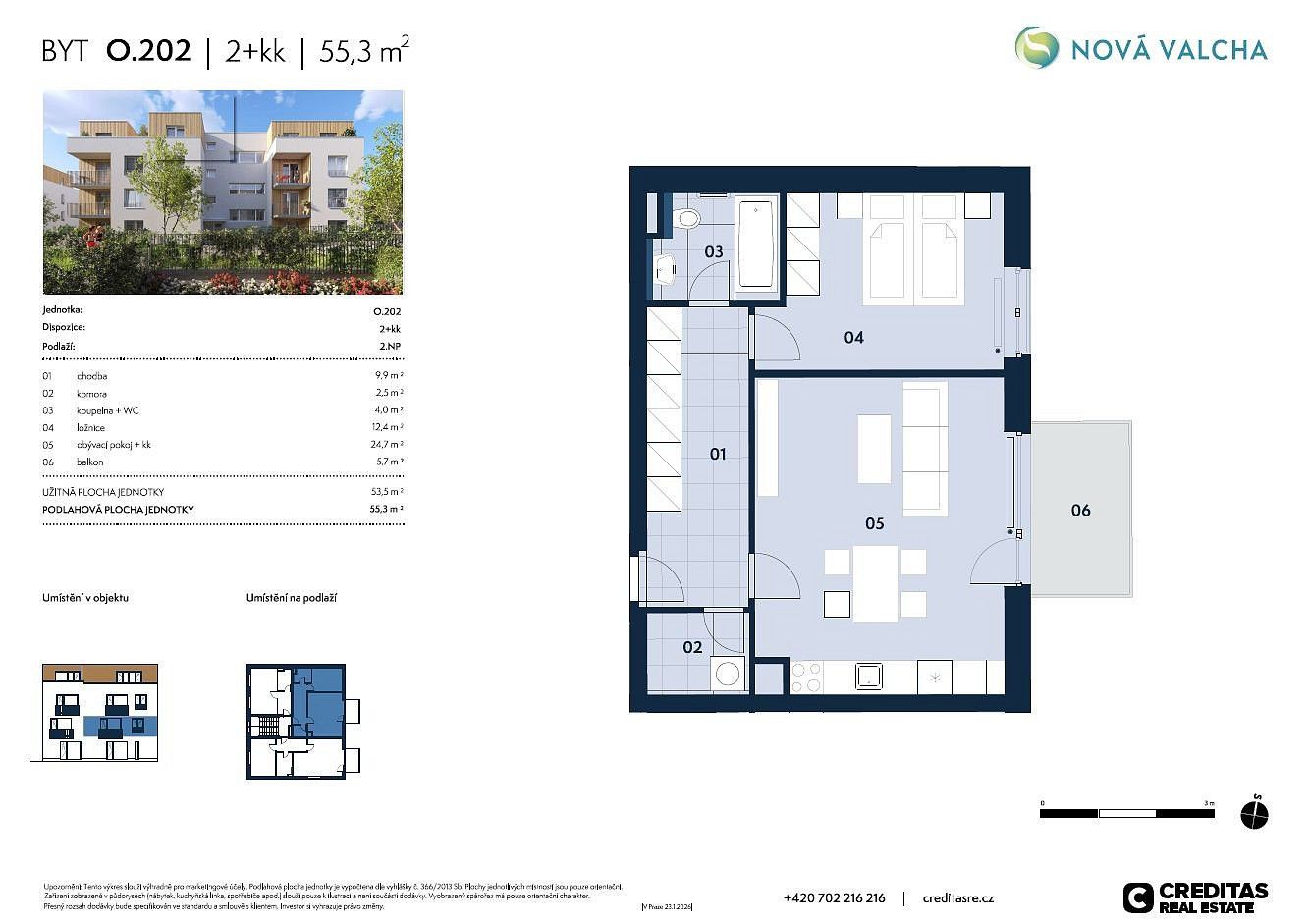 Prodej byt 2+kk - Plzeň, okres Plzeň-město, Plzeňský kraj, 54 m² - 5