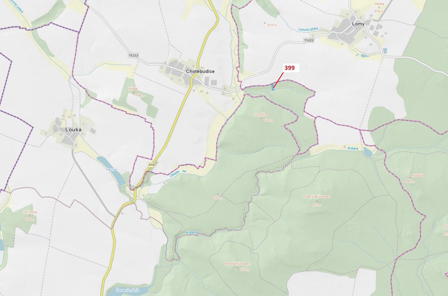 Les, 2 054 m²