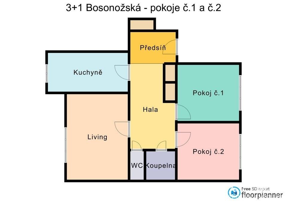 Pronájem byt 1+kk - Bosonožská, Brno, 13 m²