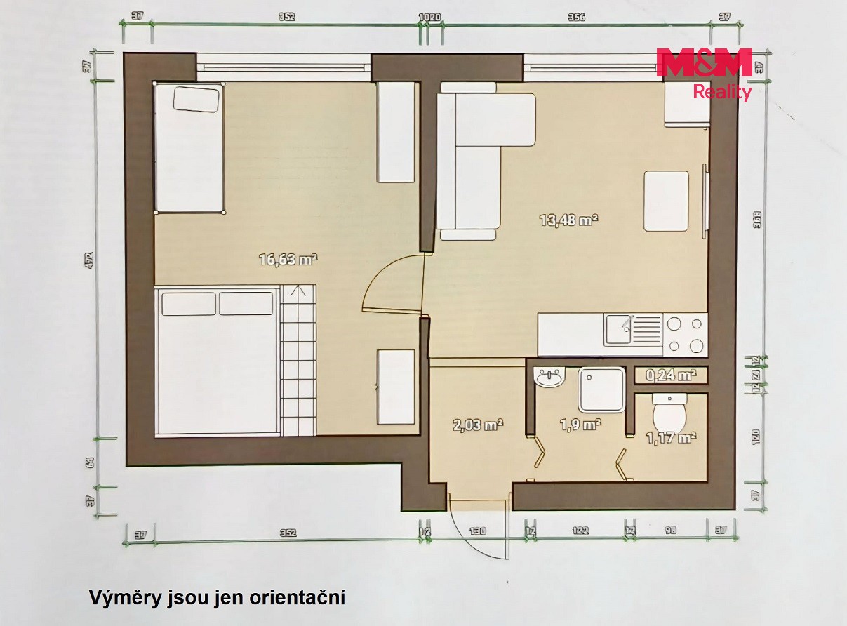 Ubytovací zařízení · 36 m² · Sídliště, Kovářská - 4