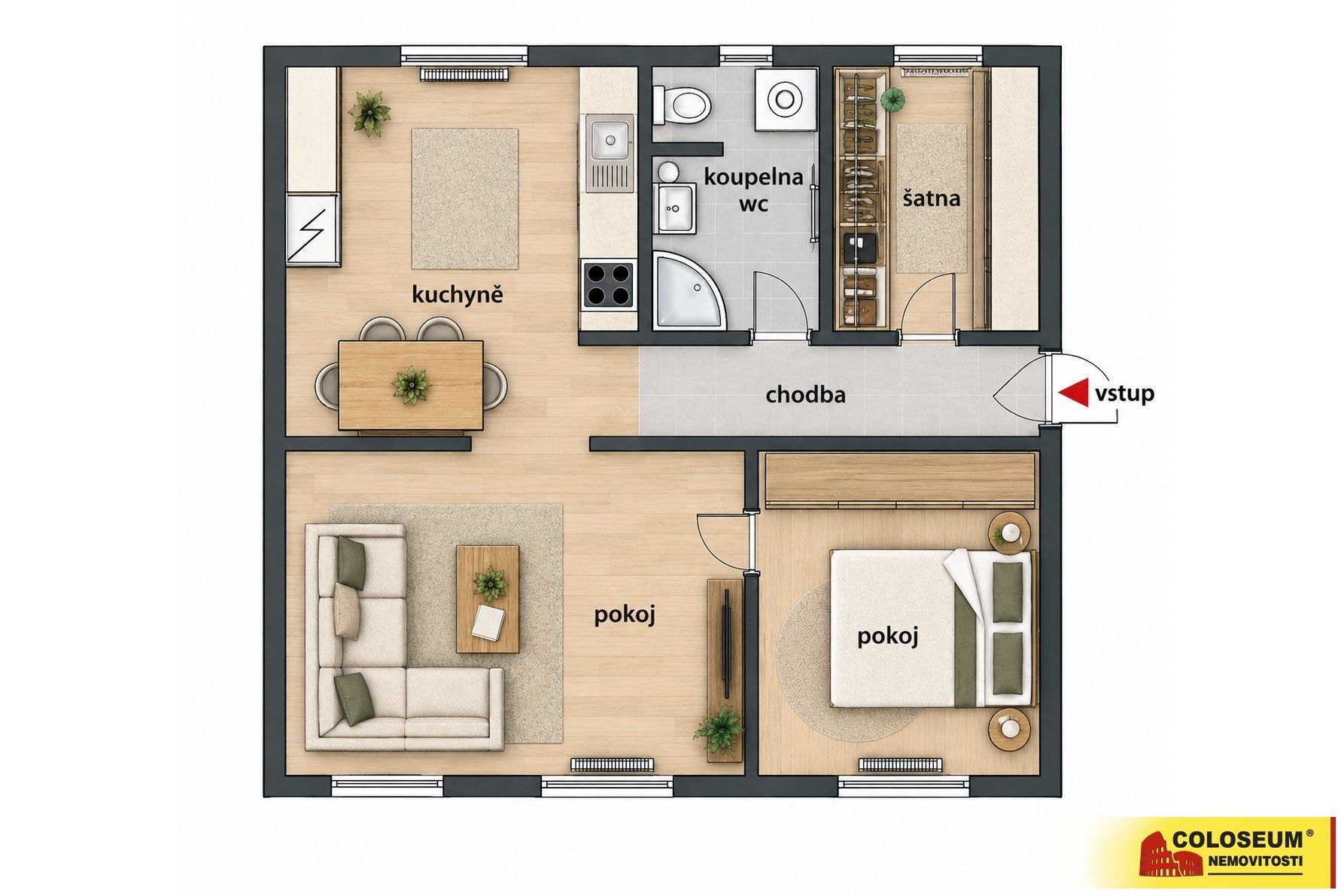 2+1, Uherský Brod, 69 m² - 2