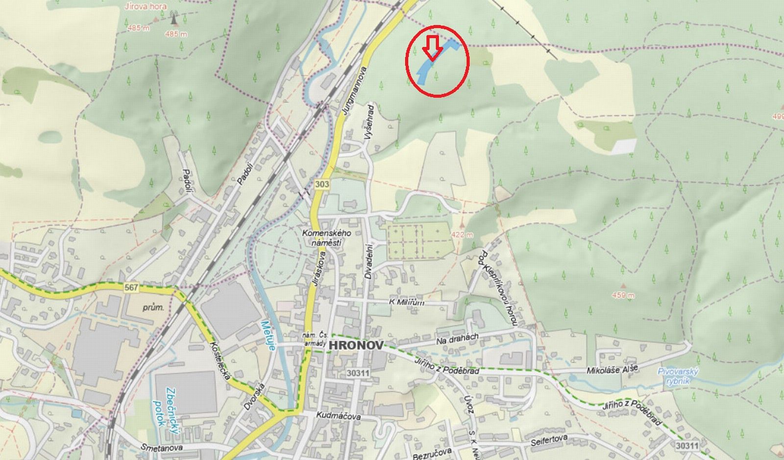 Lesy, Hronov - Dobříč, okres Náchod, Královéhradecký kraj - 1