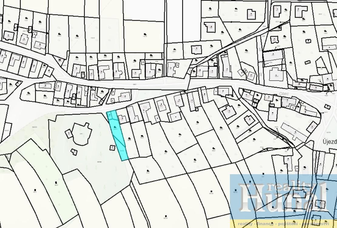 Prodej pozemek pro bydlení - Újezd, 758 m²