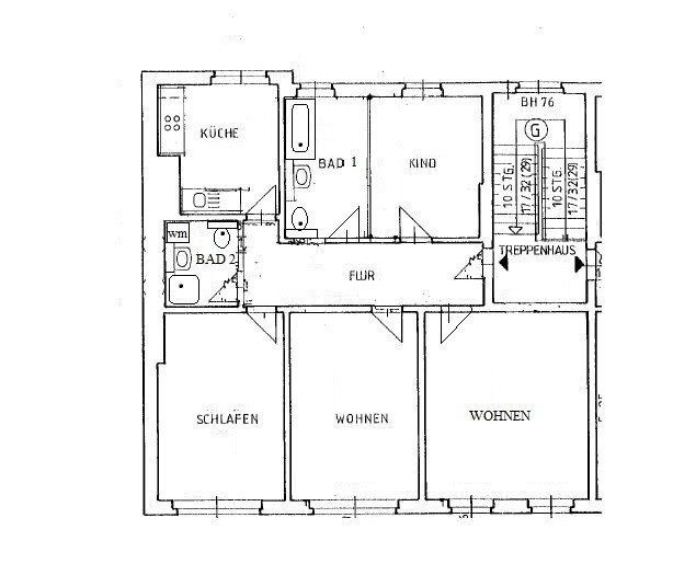 4+1, Lessingstraße 57 Magdeburg Stadtfeld Sachsen-Anhalt 39108, 117 m² - 2