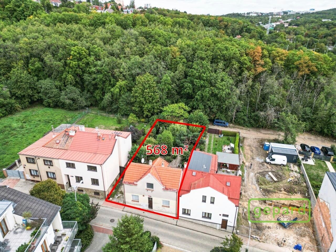 Pozemky pro bydlení, Dolnokrčská 176, Praha Krč, 568 m² - 1