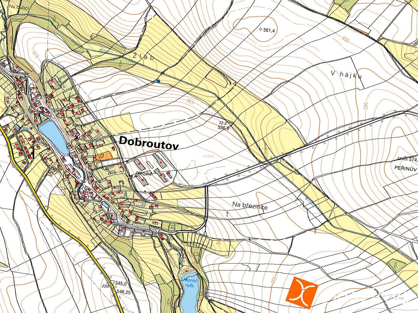 Pozemek pro bydlení · Dobroutov, okres Jihlava, Kraj Vysočina - 3