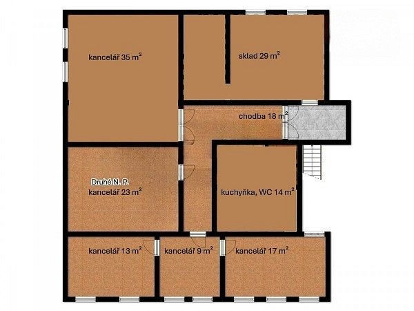 Kancelář · 97 m² · Hradec Králové - Kukleny, Královéhradecký kraj - 2