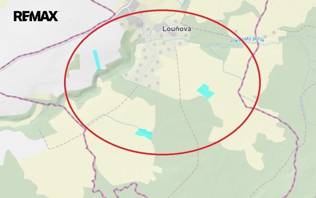 Zemědělské pozemky, Louňová, 26 378 m² - 2