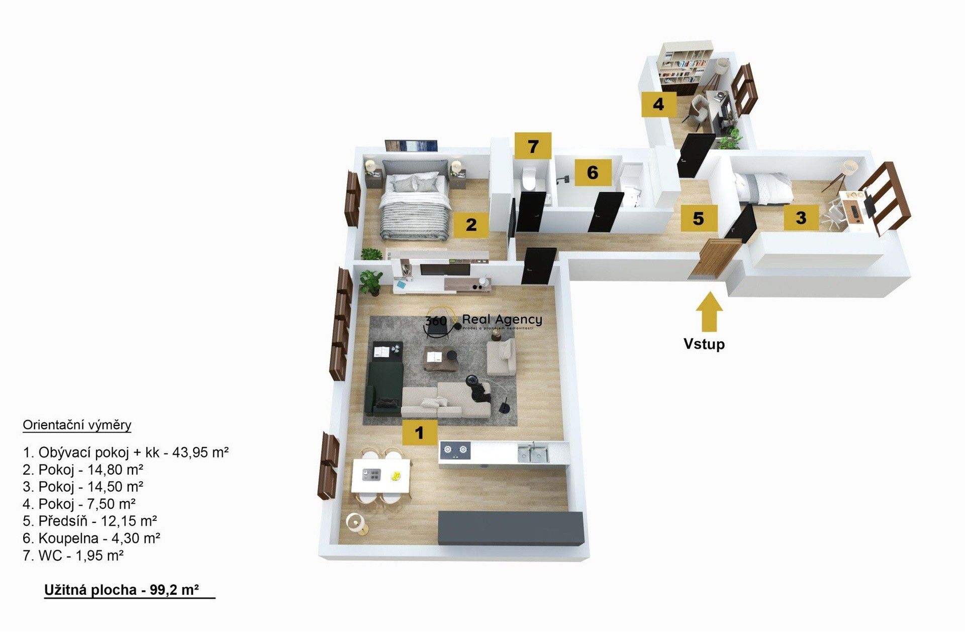 Prodej byt 4+kk - Skuherského, České Budějovice, 99 m²