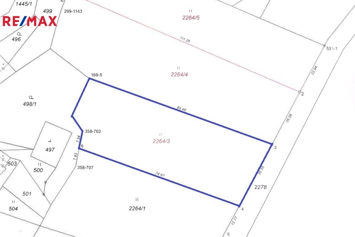 Pozemky pro bydlení, Zlaté Hory, 2 m²