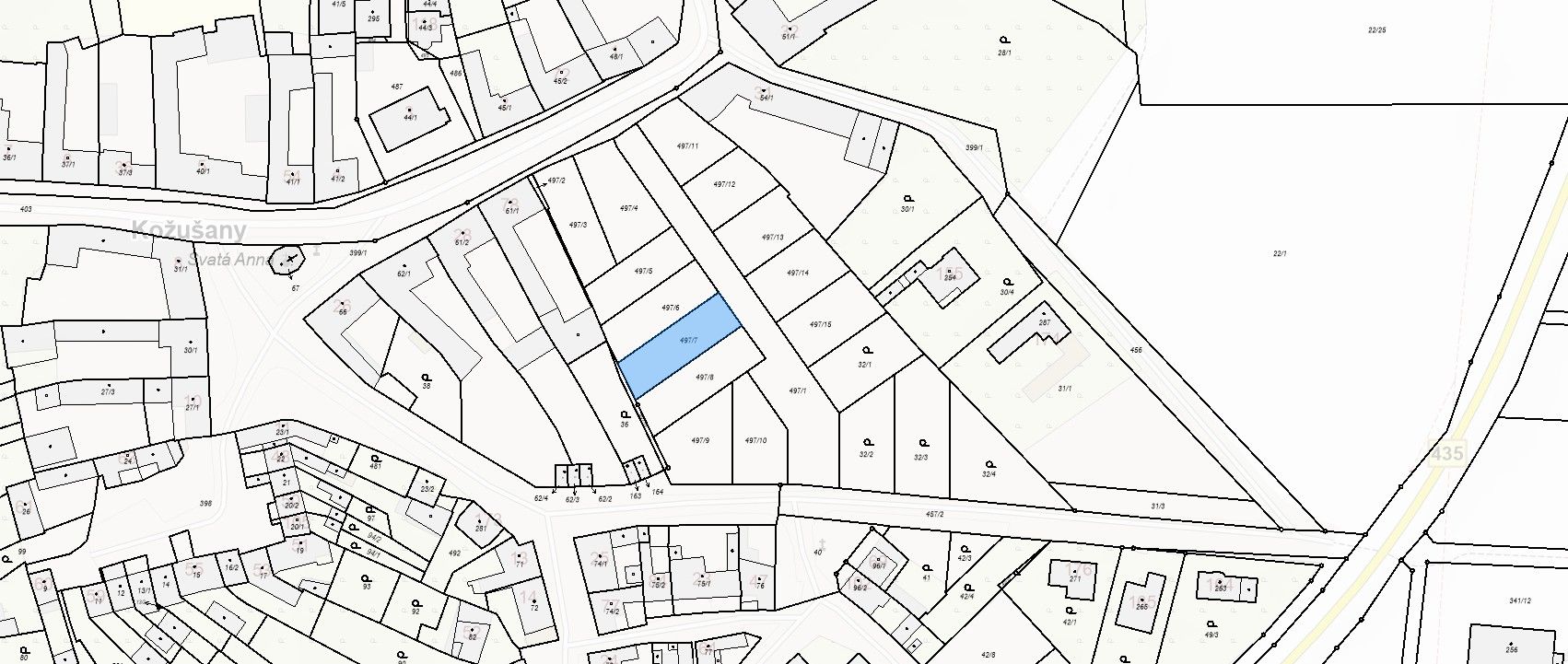 Prodej pozemek pro bydlení - Kožušany, Kožušany-Tážaly