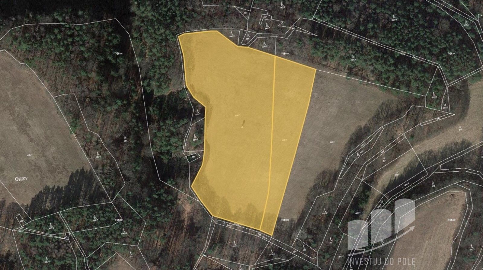 Prodej zemědělský pozemek - Dobřeň, 24 527 m²