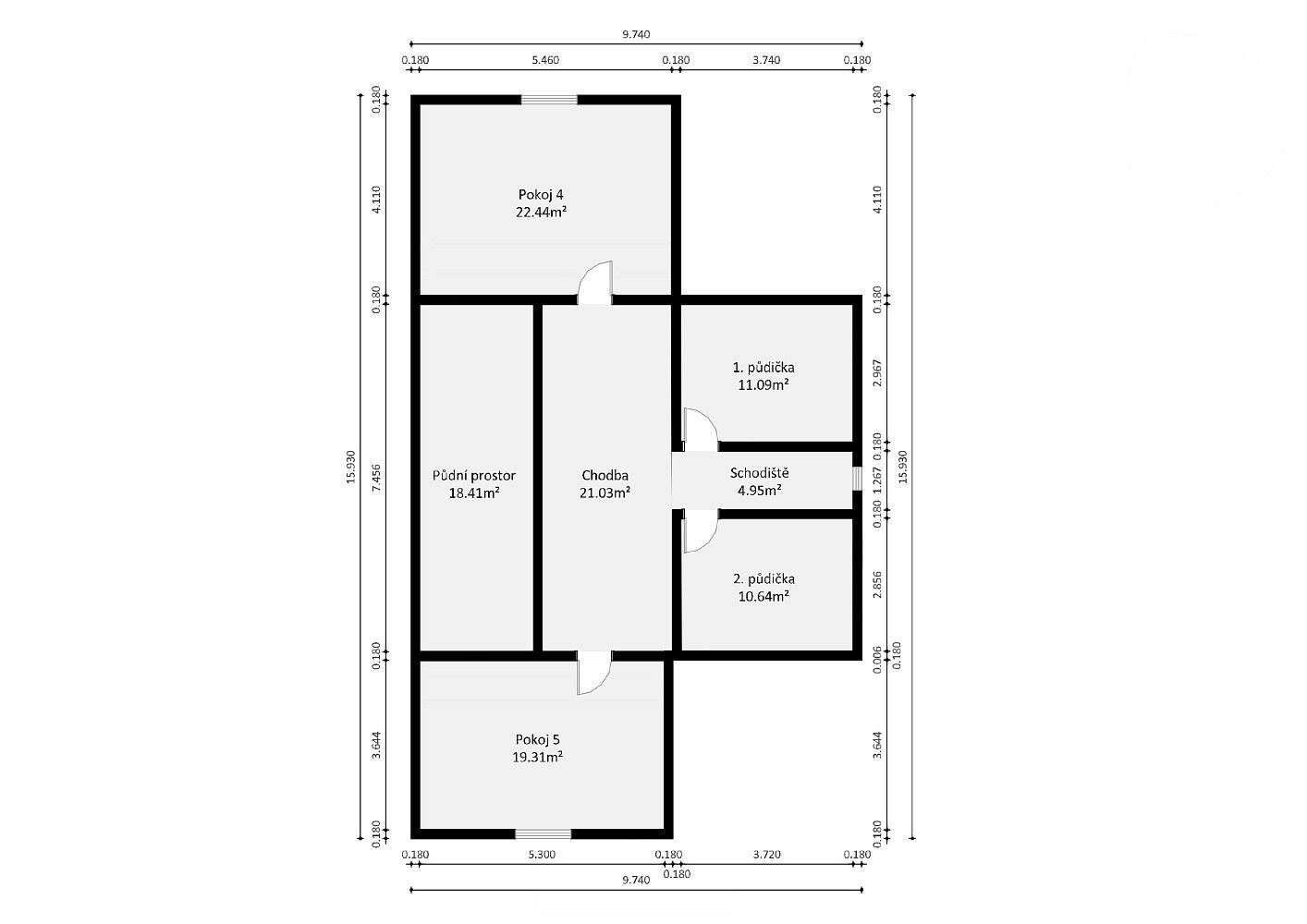 Rodinný dům · 250 m² · Chocerady - Vlkovec, okres Benešov, Středočeský kraj - 3