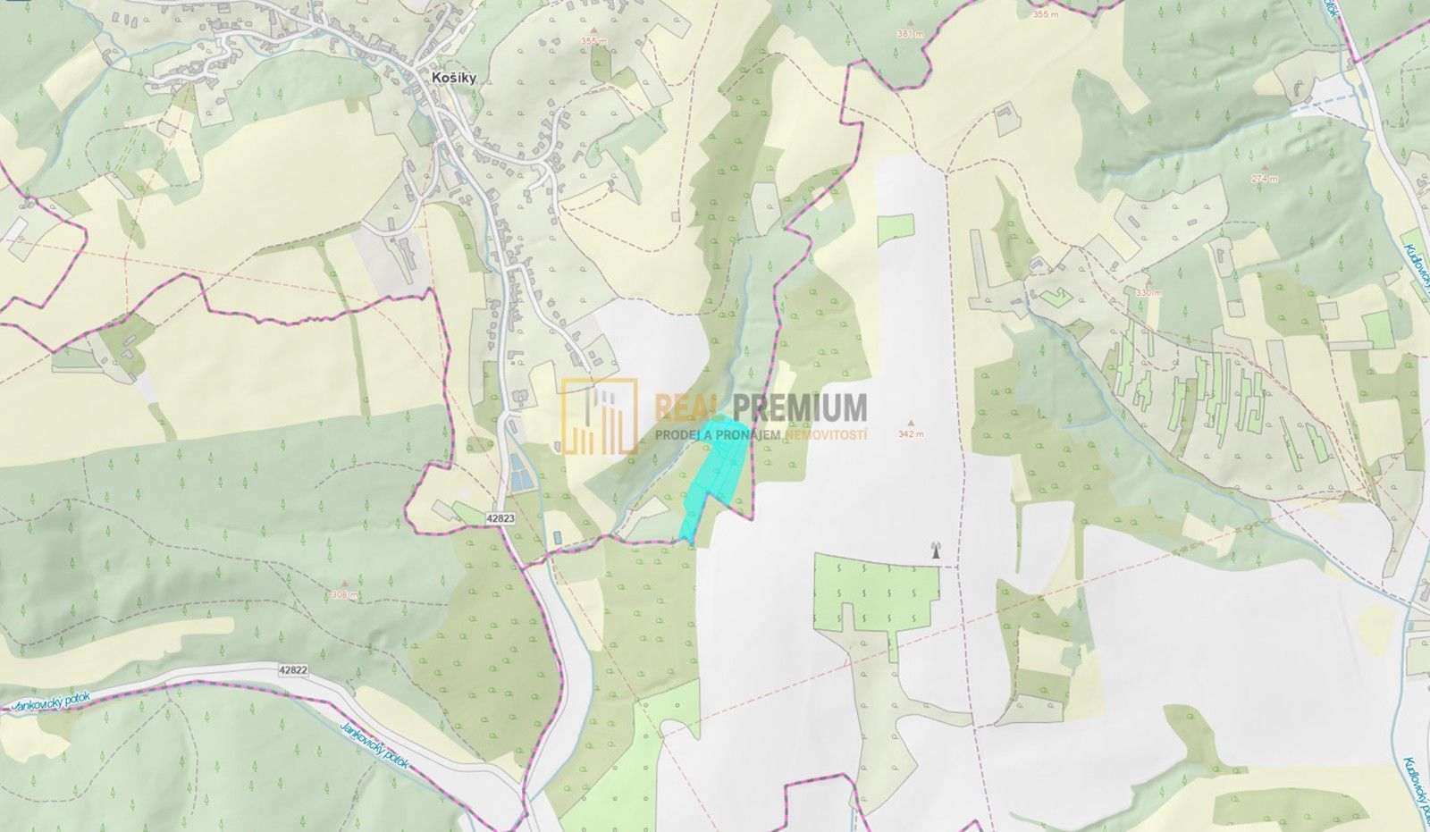 Prodej les - , Košíky, 18 m²